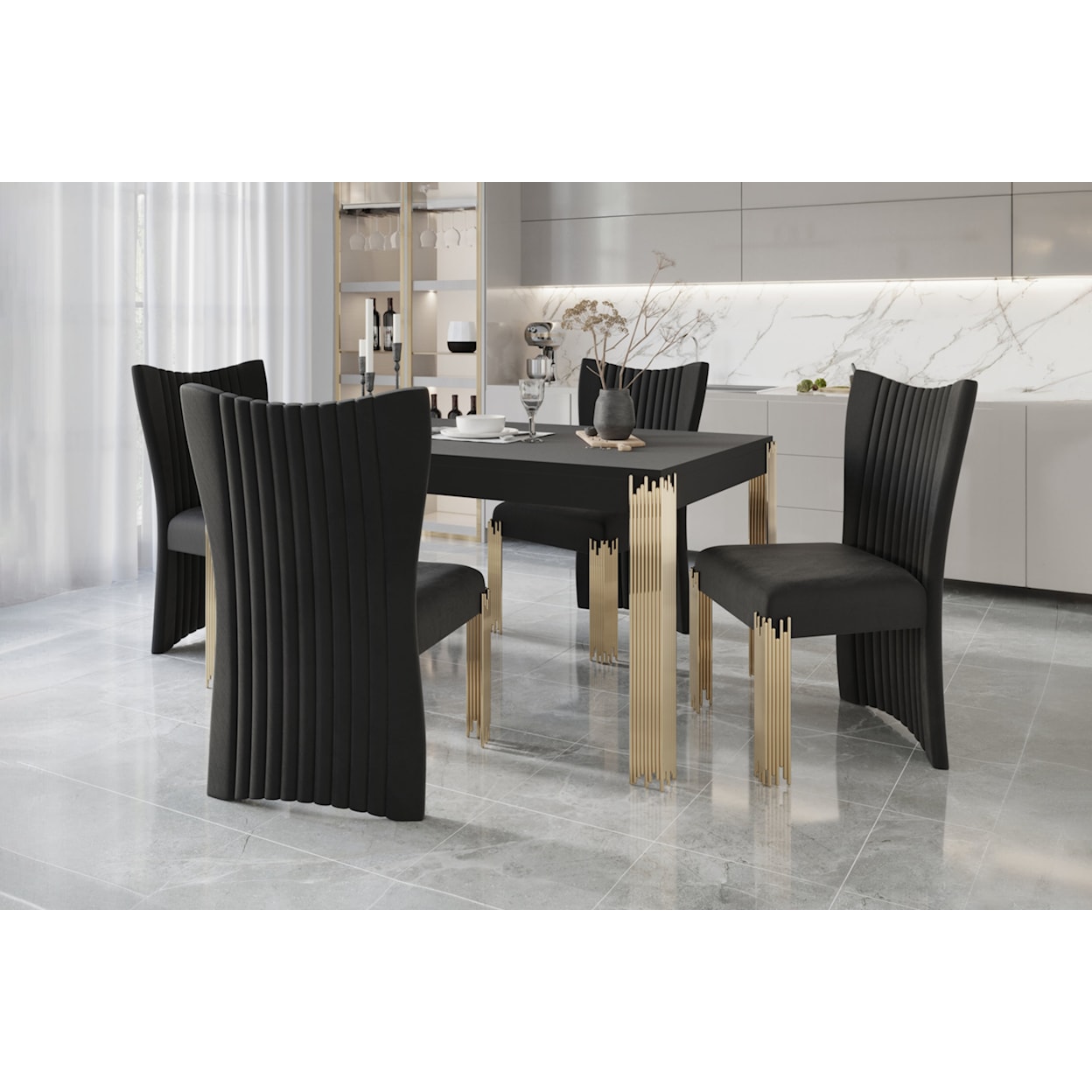 New Classic New York NEW YORK BLACK RECTANGLE DINING | TABLE