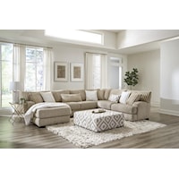 CLARISSA TOAST 3 PIECE | SECTIONAL WITH LAF CHAISE