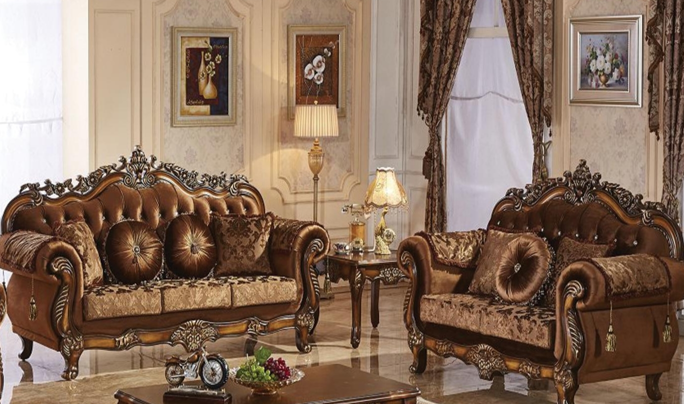 BABYLON BROWN SOFA AND LOVESEAT |