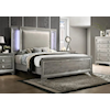 Furniture World Distributors Veneer LED VENEER LIGHT GREY LED KING BED |