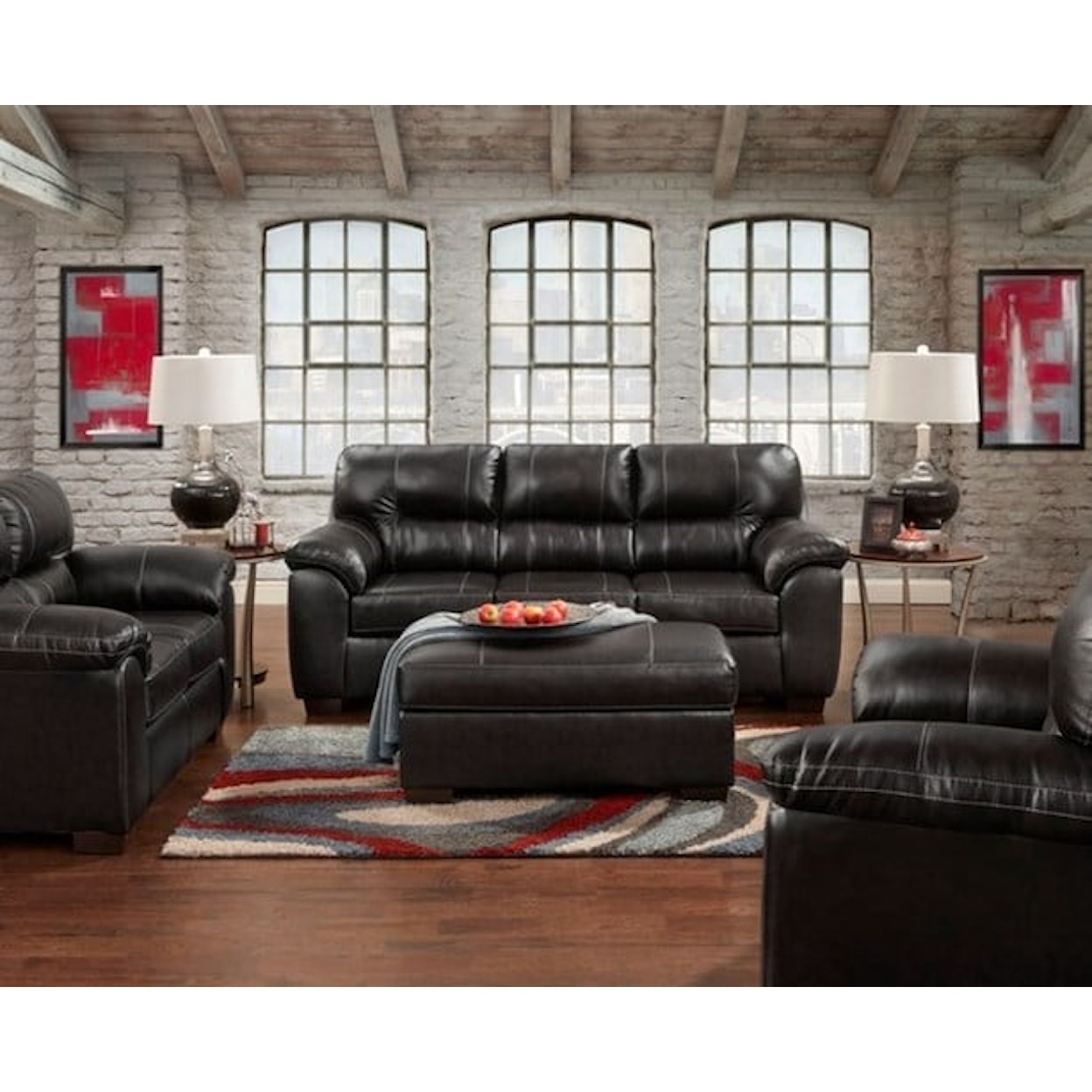 Affordable Furniture Easton EASTON BLACK QUEEN SLEEPER |