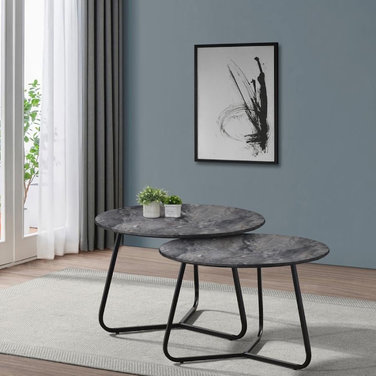 Coaster Dena DENA GREY COFFEE NESTING TABLE. |