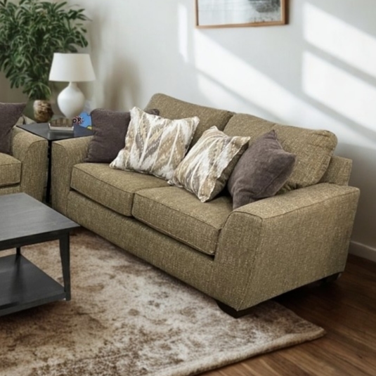 SICILY TAN SOFA AND LOVESEAT SET |