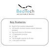 BedTech Silver SILVER FULL  ADJUSTABLE BED BASE |