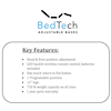 BedTech Silver SILVER QUEEN ADJUSTABLE BED BASE |