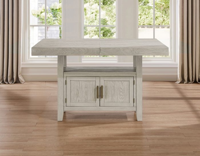 GARDNER BRUSHED WHITE PUB TABLE |
