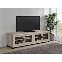 80" NATURAL PINE TV STAND |