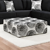 Albany Midnight MIDNIGHT BLACK SWIRL OTTOMAN |