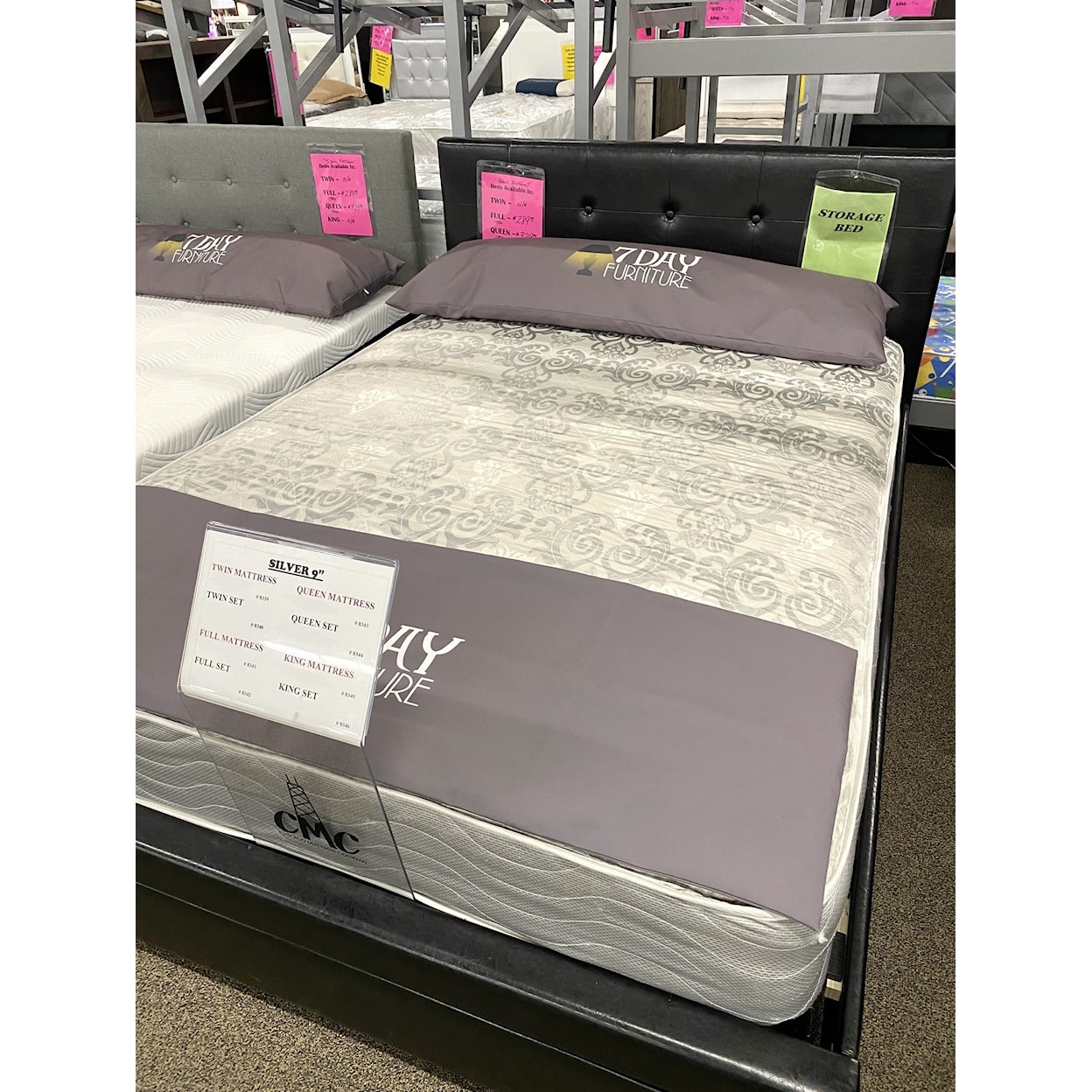 Chicago Mattress Company Silver Promo Quilt FULL SILVER 9" PROMO QUILT | 2 SIDED TIGHT T