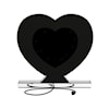 Coaster Glam SILVER TABLE HEART MIRROR |