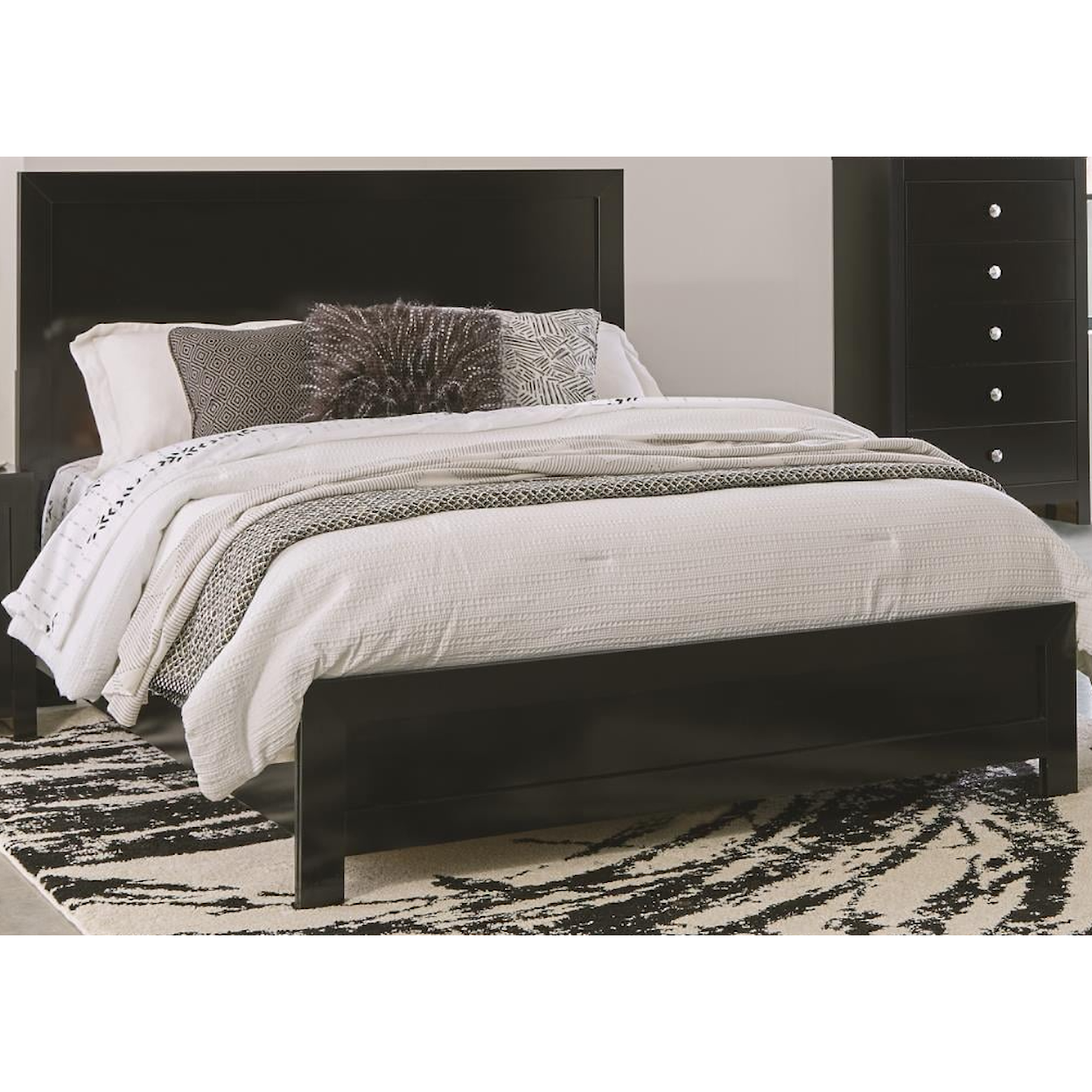 Kith Furniture Brianna Black BRIANNA BLACK TWIN BED |