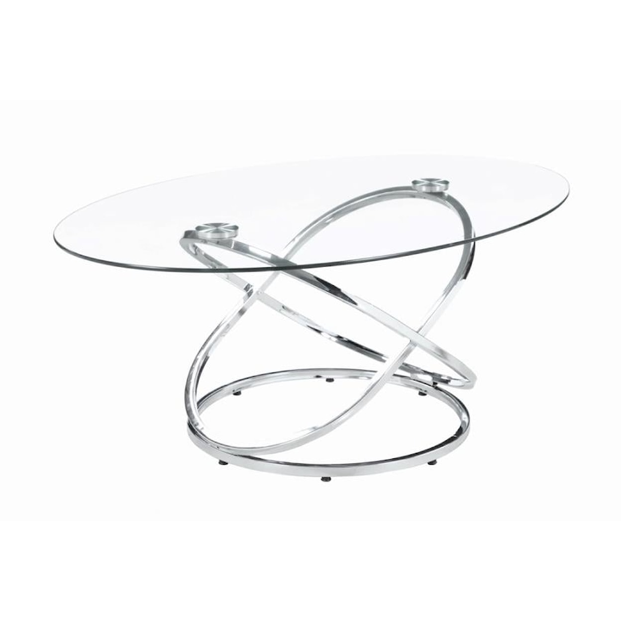 Coaster Occasional Sets CHROME ELLIPTICAL 3 PC OCCASIONAL |