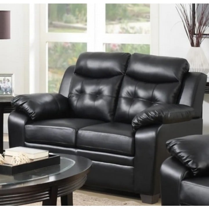 RONALD BLACK SOFA &amp; LOVESEAT |