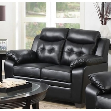 RONALD BLACK LOVESEAT |