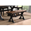 Urban Styles Oxford OXFORD BROWN AND BLACK DINING BENCH |