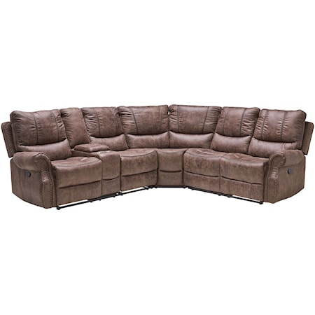 ALEXANDOR TOBACCO 3 PIECE RECLINING | SECTIO