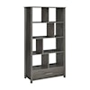 Coaster Bookcases DILLON GREY BOOKCASE WITH DRAWERS |