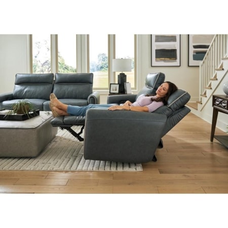 TWILIGHT SLATE RECLINING SOFA WITH | DOUBLE 