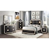 Global Furniture Rivera RIVERA BLACK AND GOLD KING BED |