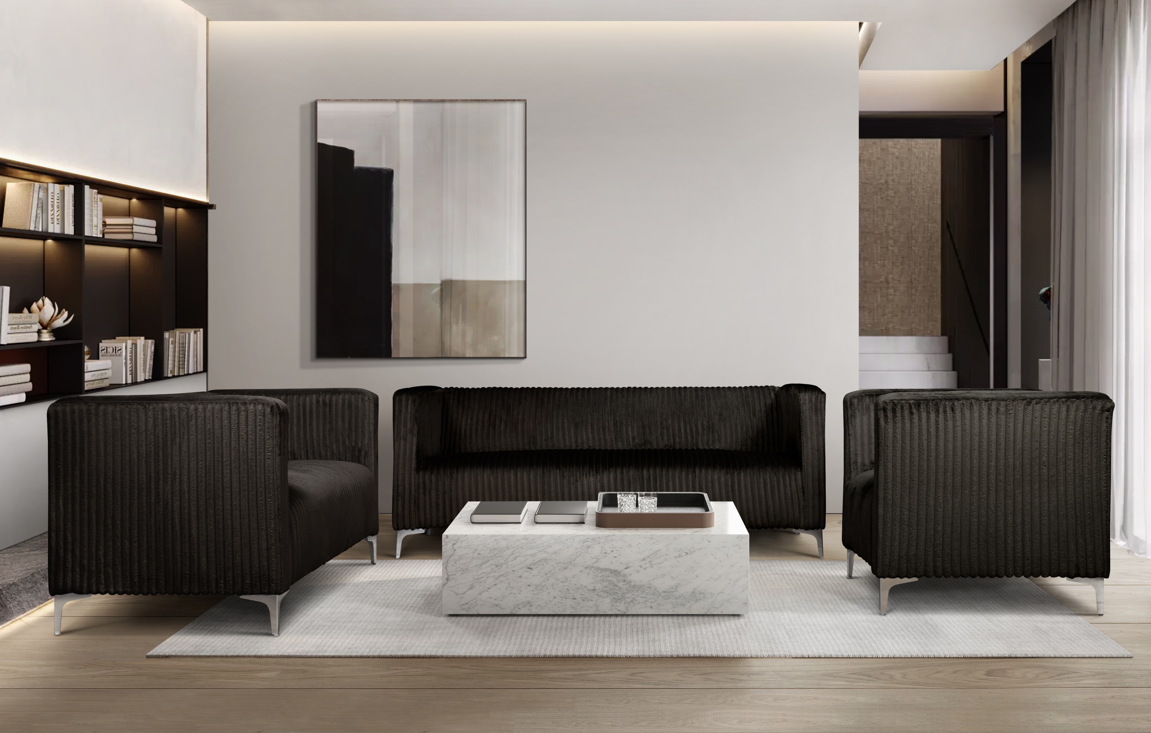 AUSTIN CHOCOLATE SOFA &amp; LOVESEAT |