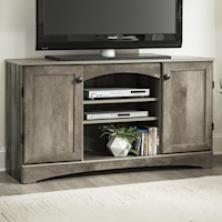 54" GREY ENTERTAINMENT | CENTER ASSEMBLED