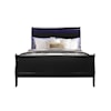 Global Furniture Light Up Louie LIGHT UP LOUIE BLACK FULL BED |