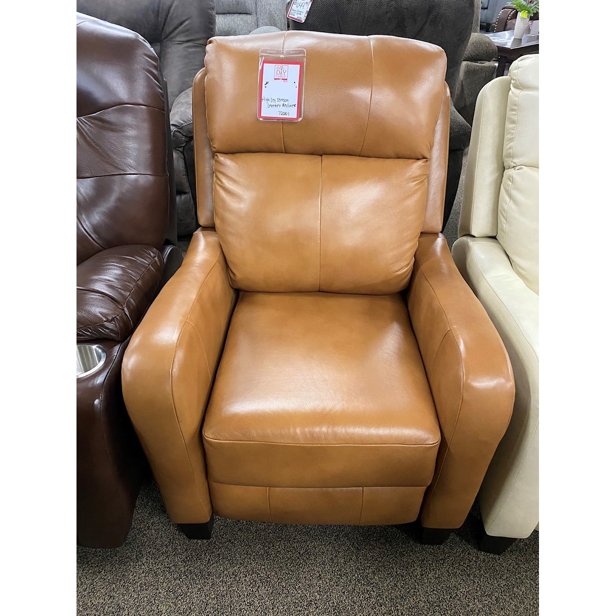Southern Motion Recliners HIGH LEG STETSON LEATHER RECLINER |