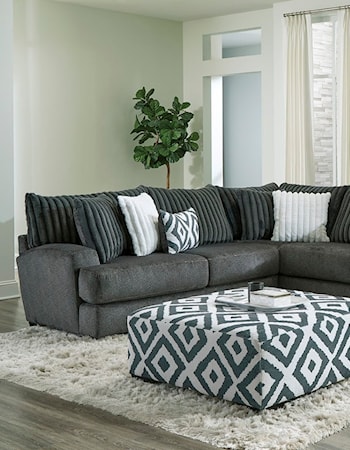 Affordable Furniture Impulse Espresso 2-Piece Sectional Sofa