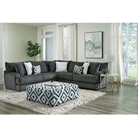 CLARISSA CHARCOAL 2 PIECE SECTIONAL |