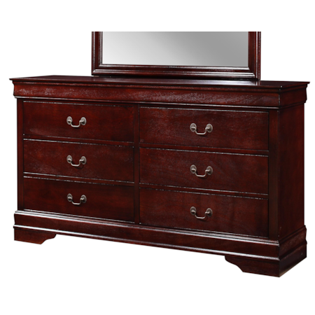 LOUIS PHILIP CHERRY 4 PC QUEEN | BEDROOM SET