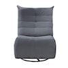 Lilola Home Gaming Chairs GREY CORDUORY SWIVEL GLIDER | RECLINING GAMI