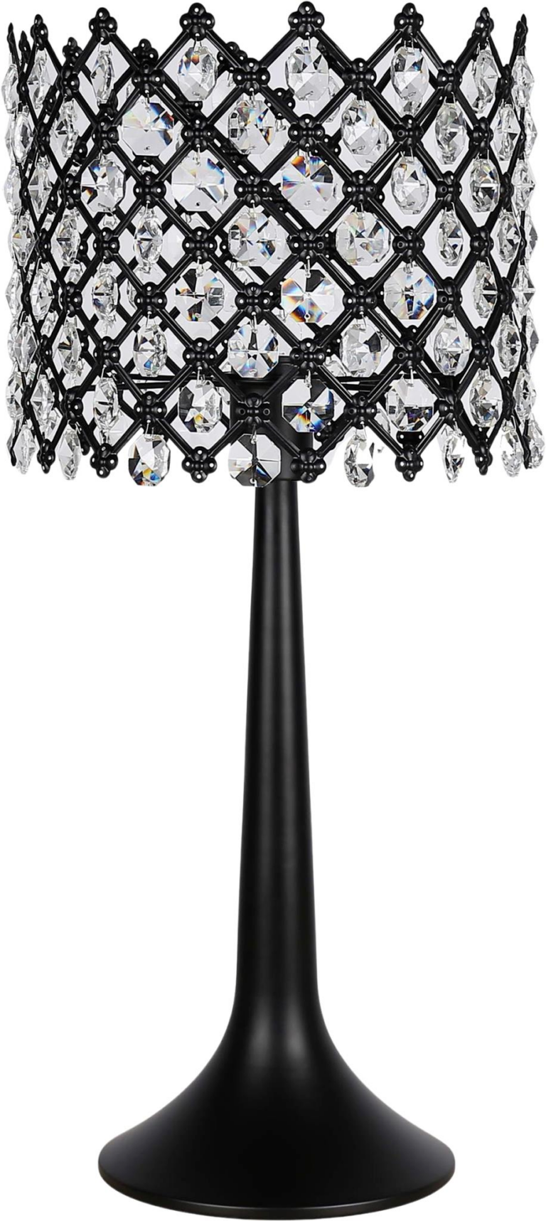 CRYSTAL LATTICE 25" TABLE LAMP 2PB |