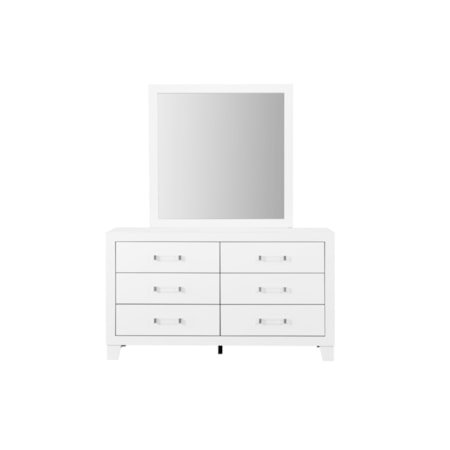 LUCIOUS WHITE QUEEN 4 PIECE BEDROOM | SET