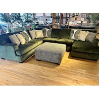 SOUTH HAVEN PINE GREEN RAF CHAISE, | SECTIONAL