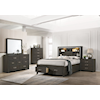 Elements International Sasha SASHA GREY 4PC QUEEN BEDROOM SET |