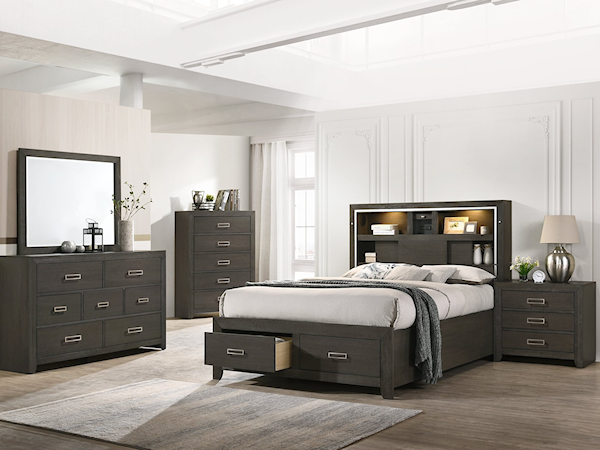 SASHA GREY 4PC QUEEN BEDROOM SET |