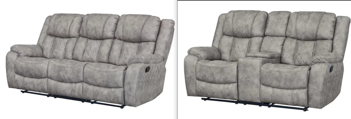 Luxor Pewter 86059 LUXOR PEWTER RECLINER 7 Day Furniture Recliner