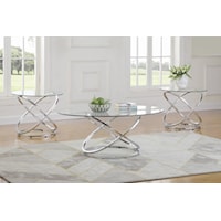 CHROME ELLIPTICAL 3 PC OCCASIONAL |