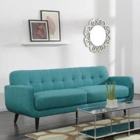 FREEPORT HEIRLOOM TEAL SOFA | WITH PILLOWS