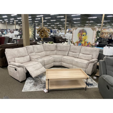 WRANGLER BEIGE 3 PIECE RECLINING | SECTIONAL