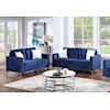 Furniture World Distributors Velvet Sofa  VELVET BLUE SOFA |