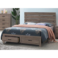 RIVER STONE QUEEN STORAGE BED |