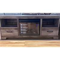 GAMBRELL GREY 2 | DRAWER 65" CONSOLE W/FIREPLACE