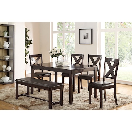 ESPRESSO 6 PC DINING SET |