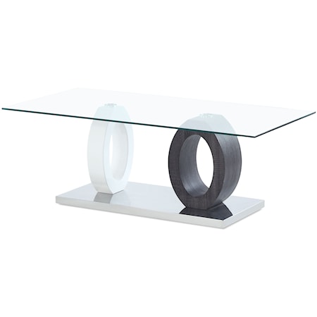 SALVADOR WHITE AND GREY COFFEE | TABLE