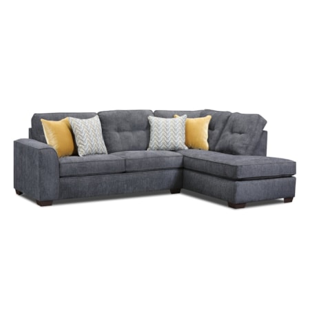 IRON CHARCOAL 2 PIECE SECTIONAL |