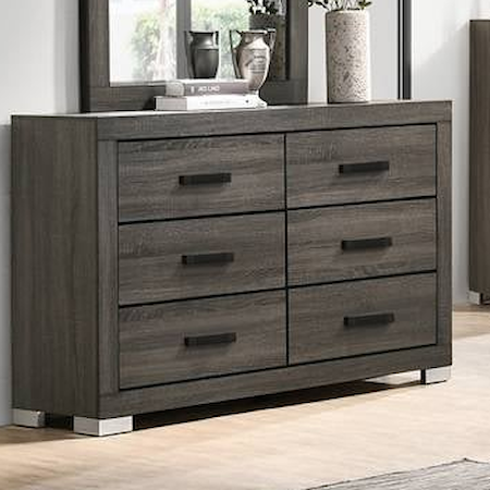 EMMITT GREY 4 PC BEDROOM SET |