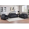 Furniture World Distributors World WORLD BLACK SOFA & LOVESEAT |