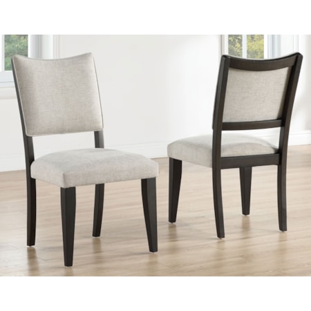 ROHAN NATURAL AND BLACK 7 PIECE | DINING SET