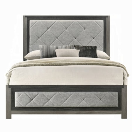 CASSIO TWO TONE GREY QUEEN BED |